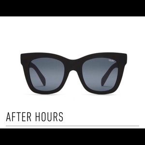 • QUAY After Hours Black Matte Sunglasses •